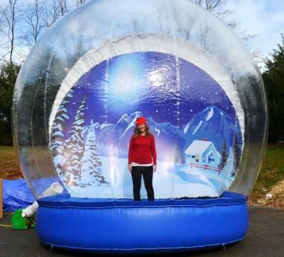 China Outdoor Transparent Beautiful Giant Advertising Inflatables Snow Globe CE Approval for sale