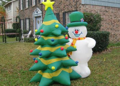 China PVC Inflatable Advertising Products Inflatable Christmas Snowman / Trees for sale
