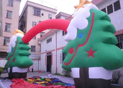 China Oxford Cloth Customized Advertising Inflatables Christmas Tree / Arch For Festival for sale