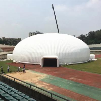 China 0.55mm Pvc Tarpaulin Lighting Inflatable Dome Tent For Event Party for sale