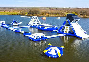 China Wake Island Inflatable Water Park Durable Blue Inflatable Aqua Park For Sea for sale