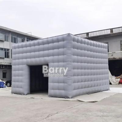 China 6x6m Blow Up Party Tent Large Cube Wedding LED Light Inflatable Tent Camping for sale