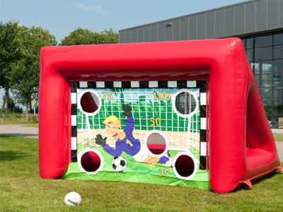 China Outdoor Inflatable Sports Games Portable Kids Inflatable Football Soccer Goal for sale