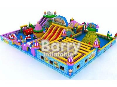 China Fire Retardant Inflatable Sport Game Water Park Slides With Air Blower / Repair Kit for sale