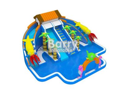 China Giant Inflatable Water Park , Commercial Jungle House Water Park For Kids for sale