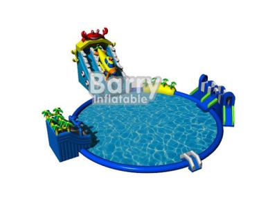 China Blue seaworld amusement park equipment with big swiming pool for commercial event for sale