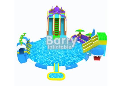 China Commercial Grade Kids Octopus Inflatable Water Parks , Inflatable Slide Park For Fun for sale