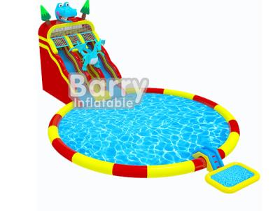China Customized Amusement Park Toys Jurassic Inflatable Sea Water Park With Full Printing for sale