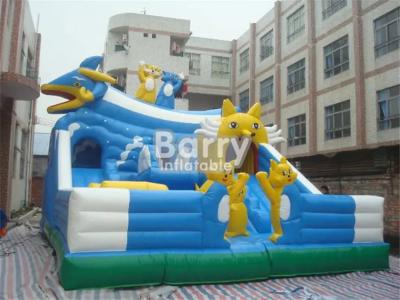 China Kids Inflatable Theme Park Animal Zoo Playground With Slide Tunnel For Fun Park Entertainment Bouncy Castles Rent for sale