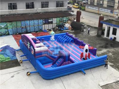 China Custom Tarpaulin Inflatable Trampoline Park Attractive Inflatable Playground Bouncy Castle for sale