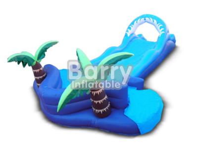 China Jungle Lawn Inflatable Water Slides Coconut Tree Inflatable  For Kids for sale