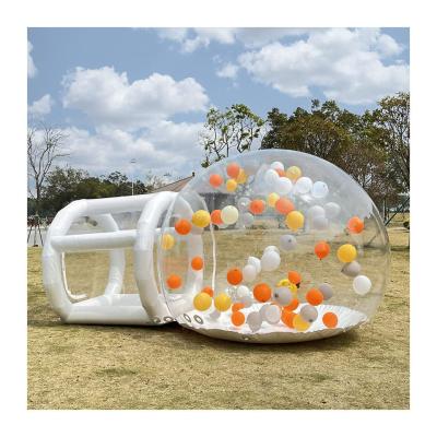 China PVC Outdoor Inflatable Bubble Tent Clear Inflatable Lawn Tent Dome Shape for sale