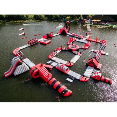 China 0.9mm PVC Commercia Inflatable Big Blast Water Park Outdoor Inflatable Water Park for sale
