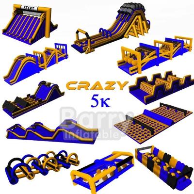 China Unisex  Inflatable Obstacle Run Outdoor Sport Equipment Large Adult 5k Inflatable Obstacles Course for sale
