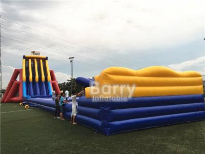 China EN14960 0.5mm PVC Giant Inflatable Slide 0.55mm / 18 Oz PVC Tarpaulin Durable for sale