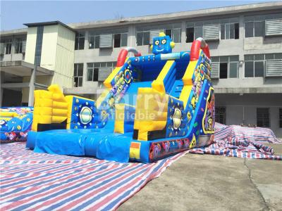 China Children Small Robot Inflatable Dry Slide For Amusement Park / Rental Business for sale