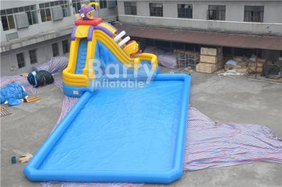 China Parque acuático inflable con certificado CE, piscina inflable con tobogán de piraña con piscina en venta