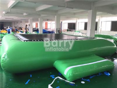China Green Inflatable Water Toys Water Trampoline For Floating Water Park Equipment for sale