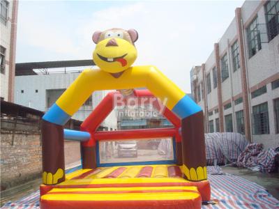 China Monkey Inflatable Moon Bounce , Customized Jumping Bounce House For Childrens for sale