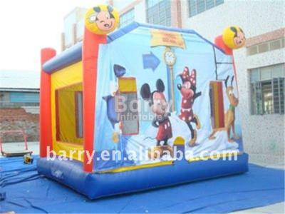 China Kids Party Inflatable Bouncer Mickey Mouse Indoor Bounce House With Blower for sale