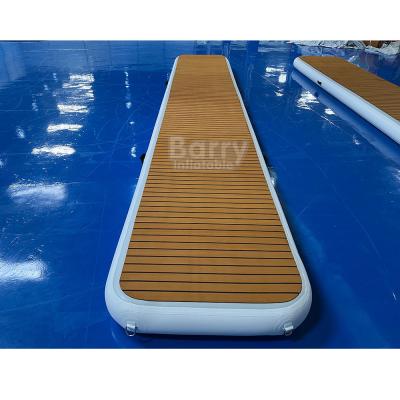 China Depend On Size Capacity Blow Up Floating Dock Inflatable Platform With Air Pump For Motor Jet Ski Boat for sale