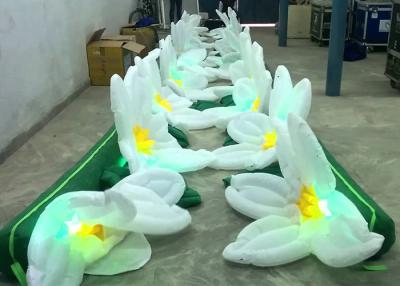 China Giant Flower Inflatable Advertising Products With LED , Inflatable Flower Chain Decoration for sale