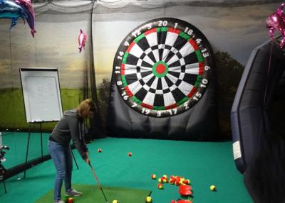 China Kids And Adults Giant Inflatable Golf Dart Boards With  Balls For Parks , Squares , Gardens for sale