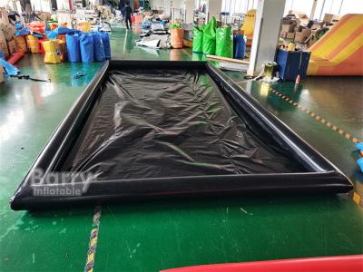 China Environmentally Friendly Mobile Wash Floor Mat Inflatable Car Wash Mat , Inflatable Water Collector for sale