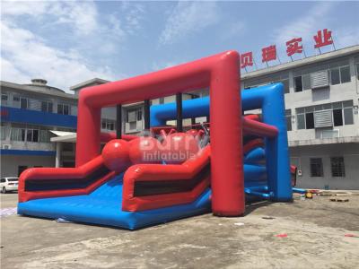 China Plato PVC Tarpaulin Insane Sports Inflatable Obstacle Course Game Wrecking Ball Inflatable 5K for sale