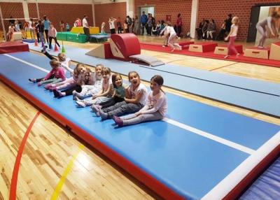 China Outdoor Inflatable Air Track Gymnastics Mat / Inflatable Bouncing Mat Customized for sale