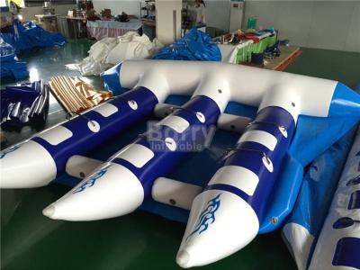 中国 刺激的で膨脹可能な水おもちゃは、Towable膨脹可能海のためのバナナ ボートを毛鉤で釣ります 販売のため