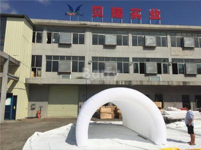 China White Air Tight Inflatable Event Tent , Diy Inflatable Tunnel Tent With LED for sale