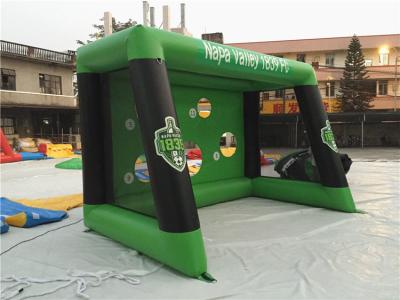 China los juegos inflables de los deportes de la lona del PVC de 0.6m m, explotan meta del fútbol por diversión en venta