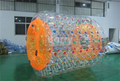 China PVC 0.6 Or 0.9mm Inflatable Water Park Games , Inflatable Water Roller For Adults for sale