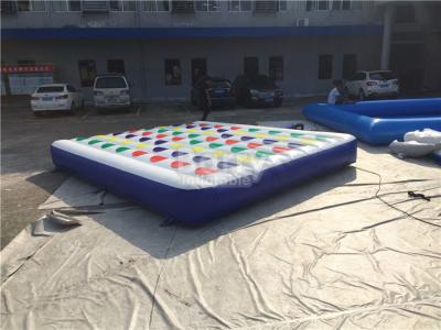 China Pvc Material Inflatable Twister Mattress For Adult And Kids 5m Width for sale
