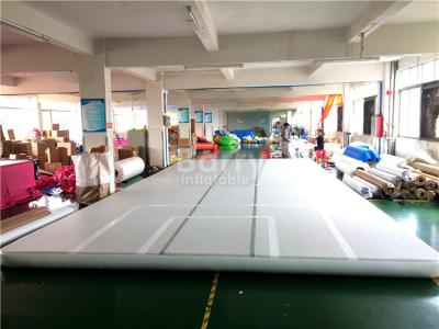 China Indoor Training Air Track Gymnastics Mat , Grey Squre Prix Air Track for sale