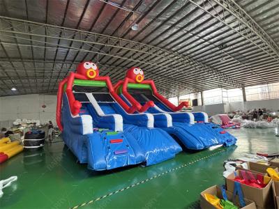 China Sea World Theme Octopus  Inflatable Pool Slide，Inflatable Slide For Pool Backyard Water Park for sale