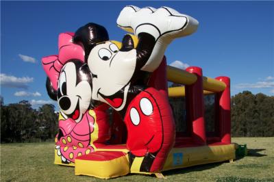 China Casa inflable de salto maravillosa de la despedida del castillo de Mickey Mouse para el entretenimiento comercial en venta