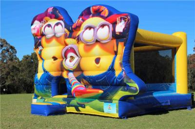 China Plato PVC Minions Inflatable Bouncer For Kids Fun / Jumping Castle Bounce House for sale