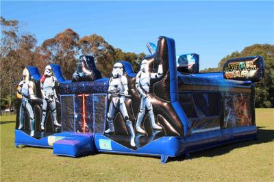 China Fogo - castelo de salto do leão-de-chácara inflável retardador de Star Wars com tamanho personalizado à venda