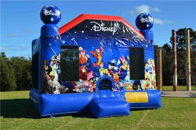 China Durable Toddler Inflatable Bouncer , Outdoor Commercial World Disney Jumping Castle for sale