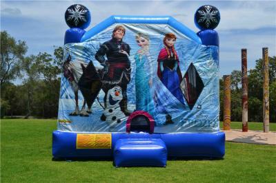 China OEM Printing Inflatable Bouncer Slide , Commercial Disney Frozen C4 Combo Jumping Castle for sale