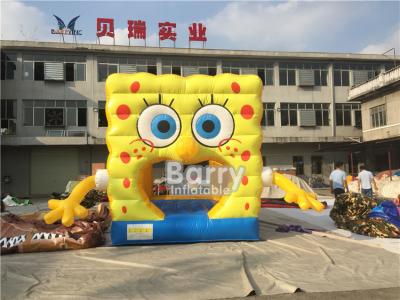 Chine Le thème démontable badine le videur sautant gonflable de Spongebob de terrain de jeu de pullover pour la location de partie à vendre