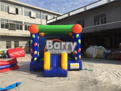 China Digital Printing Balloon Inflatable Outdoor Bouncy Castle With Slide Good Tension for sale