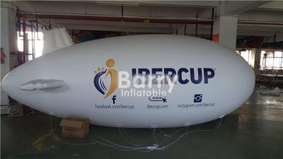 中国 4mの飛行膨脹可能な広告プロダクト軟式小型飛行船の形のヘリウムの気球の耐火性 販売のため