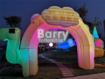 China Entrance Colorful Inflatable Advertising Products , LED Advertising Blow Up Arch For Commercial for sale