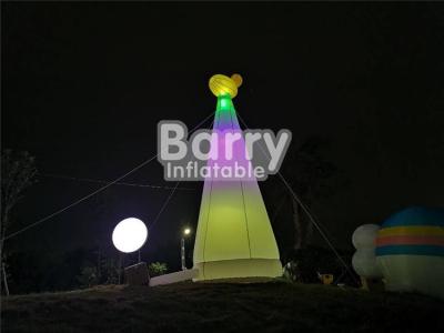 China Amusement Park Custom Made Inflatable Giraffe Lighthouse For Party Decoration for sale