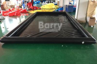 China Air Sealed Type Inflatable Car Wash Mat Water Collector Boarding With Drain for sale