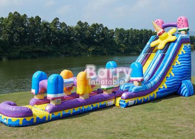 China 24 FT Ice Pops  , Largest Inflatable Water Slide For Playground for sale