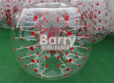 China Outdoor Inflatable Toys 100% TPU / PVC 1.5m Red Dot Inflatable Bubble Soccer Ball for sale